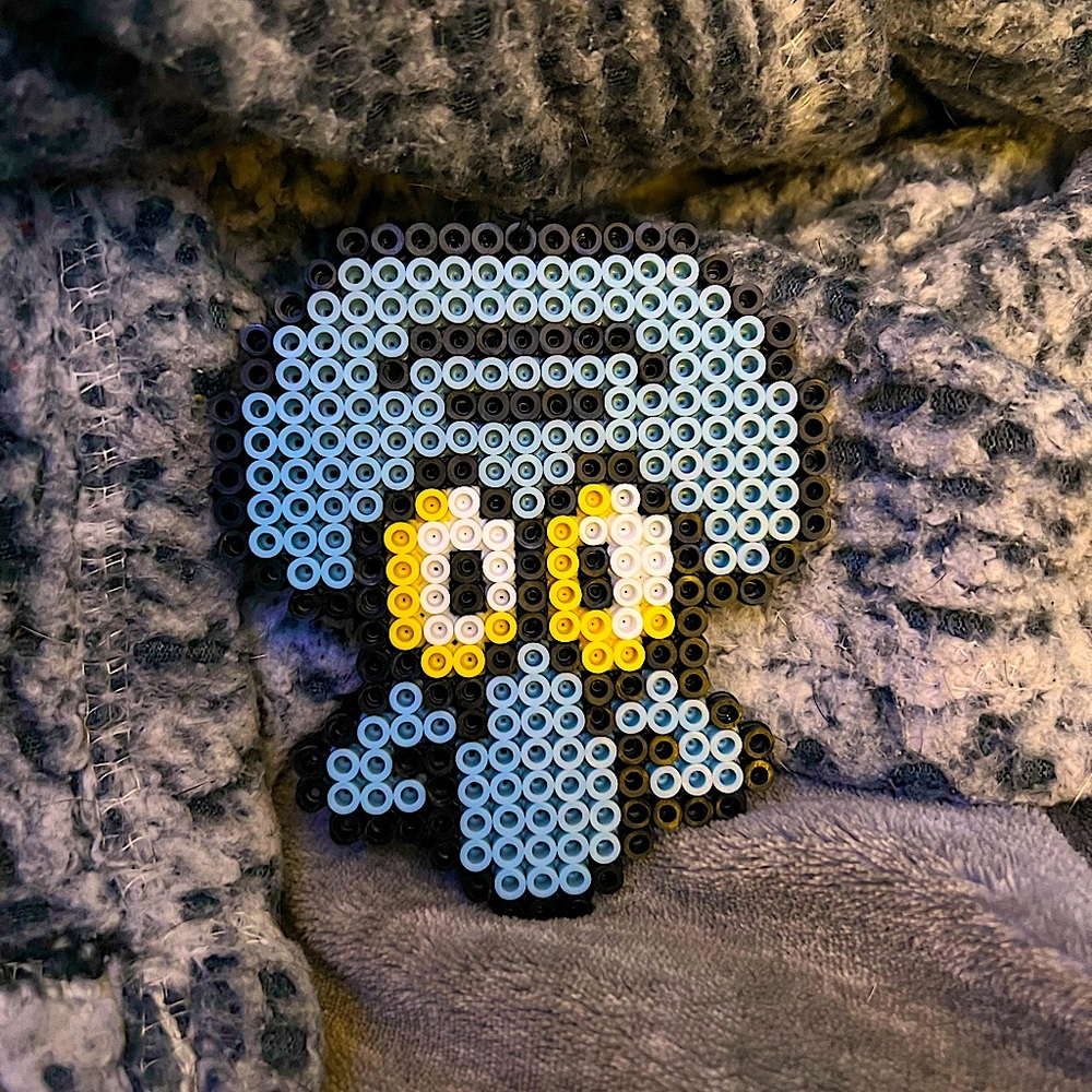 Squidward Perler Bead Art!